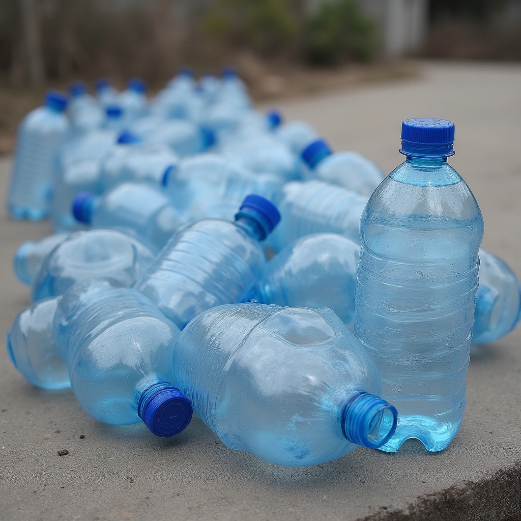 Plastikflaschen als Umweltproblem